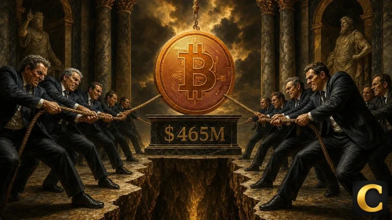 Bitcoin ETF tug of war between institutional buyers and sellers over a giant coin