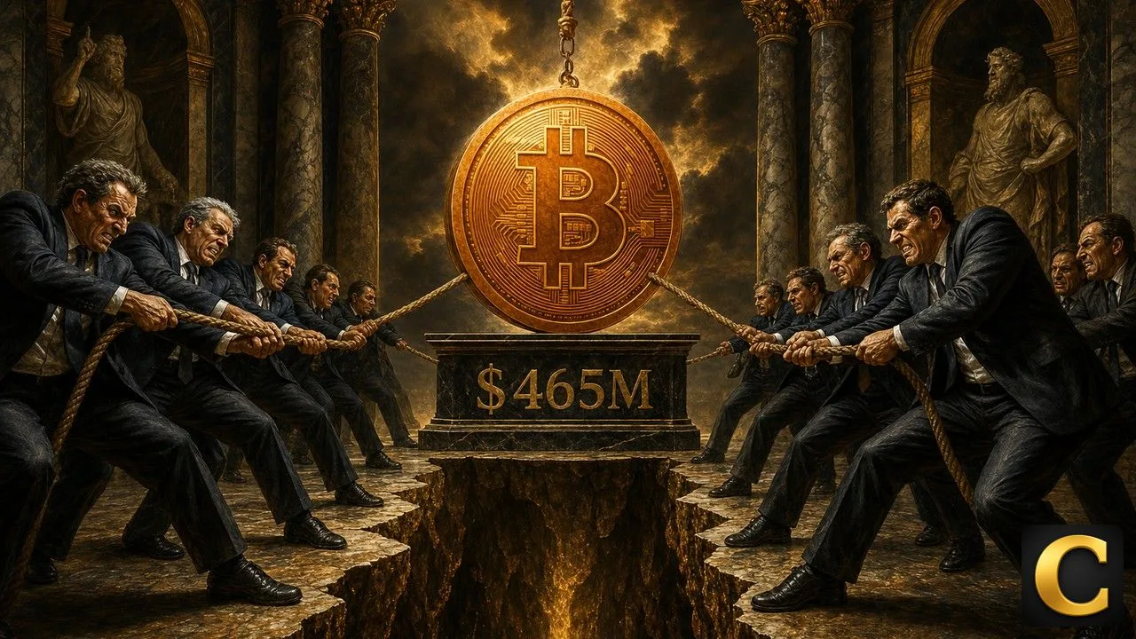 Bitcoin ETF tug of war between institutional buyers and sellers over a giant coin